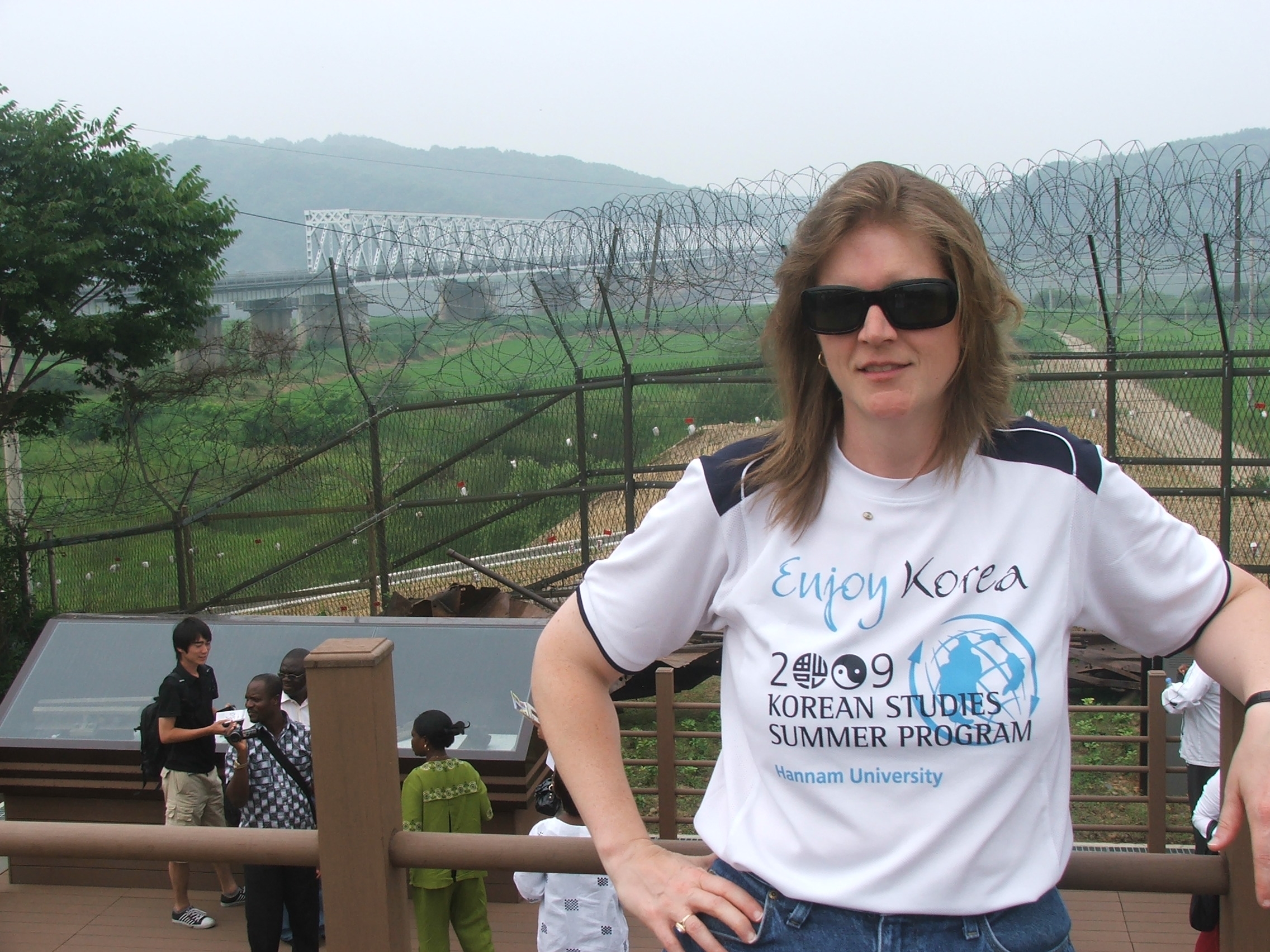 picture from the demilitarized zone between north and south korea