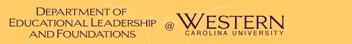 Department of Educational Leadership and Foundations at Western Carolina University